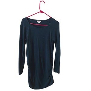 Navy comfy maternity sweater